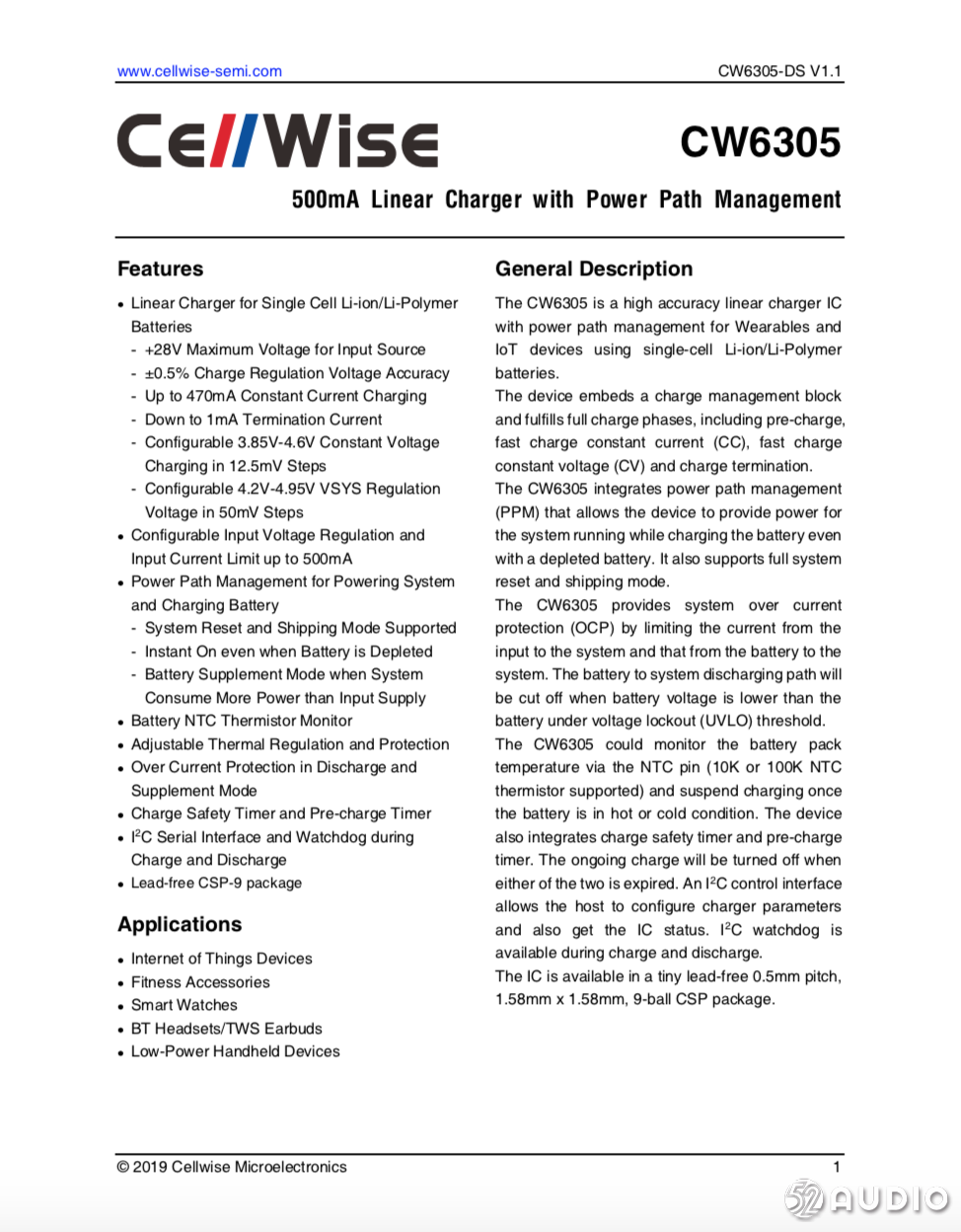 龙8国际官方网站CW6305线性充电芯片获OPPO Enco M31大量采用，精度高、可应用范围广