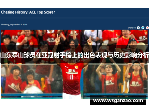 山东泰山球员在亚冠射手榜上的出色表现与历史影响分析